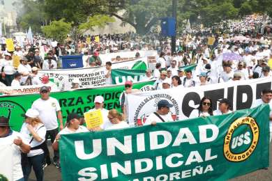 Ministro de Trabajo salvadoreo se une al movimiento sindical en el Da de la Clase Trabajadora