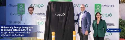 Grupo Universal y Evergo inauguraron estacin de carga para vehculos elctricos