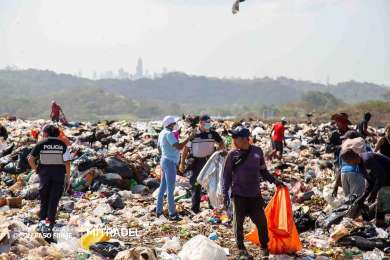 Detectan a cuatro menores trabajando en el vertedero de Cerro Patac�n durante operativo interinstitucional