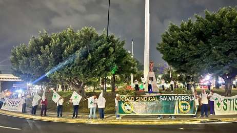 Trabajadores respaldan gestiones de El Salvador ante la OIT durante concentraciones sindicales