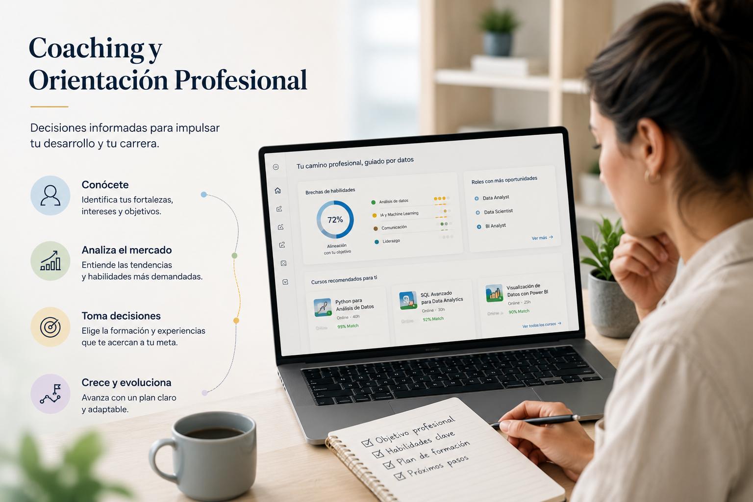 La orientaci�n profesional ya no termina al elegir carrera: el auge del coaching profesional basado en datos